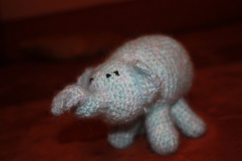 Авторская игрушка Голубой слон