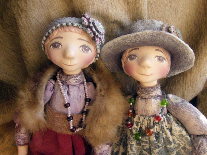 Авторские куклы Сестры Вера и Шура.
