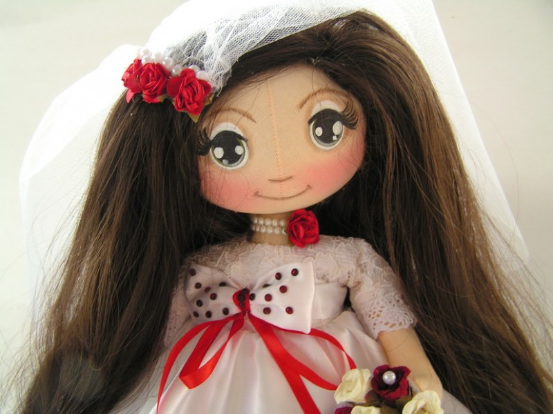 коллекционная кукла Невеста (с бантиком )
Для примера 