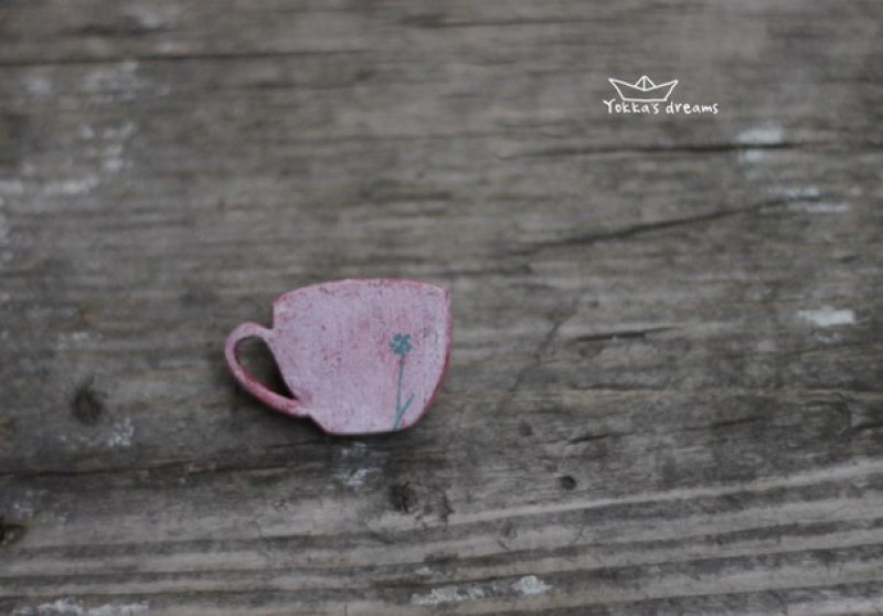 Чашечка розовая маленькая