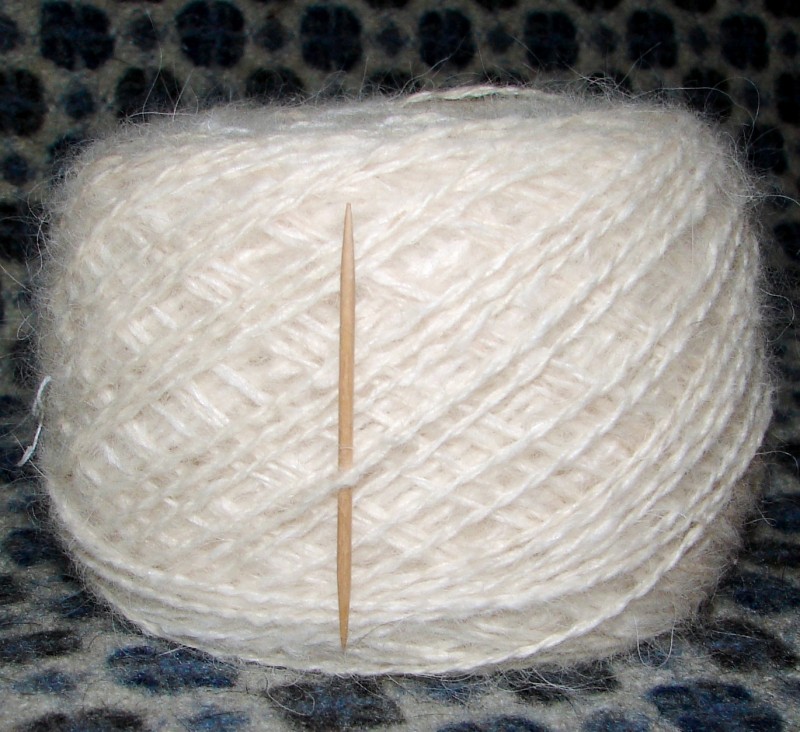 Пряжа для машинного вязания из собачьей шерсти.