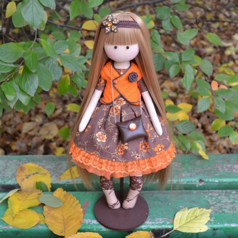 Текстильная куколка Осень