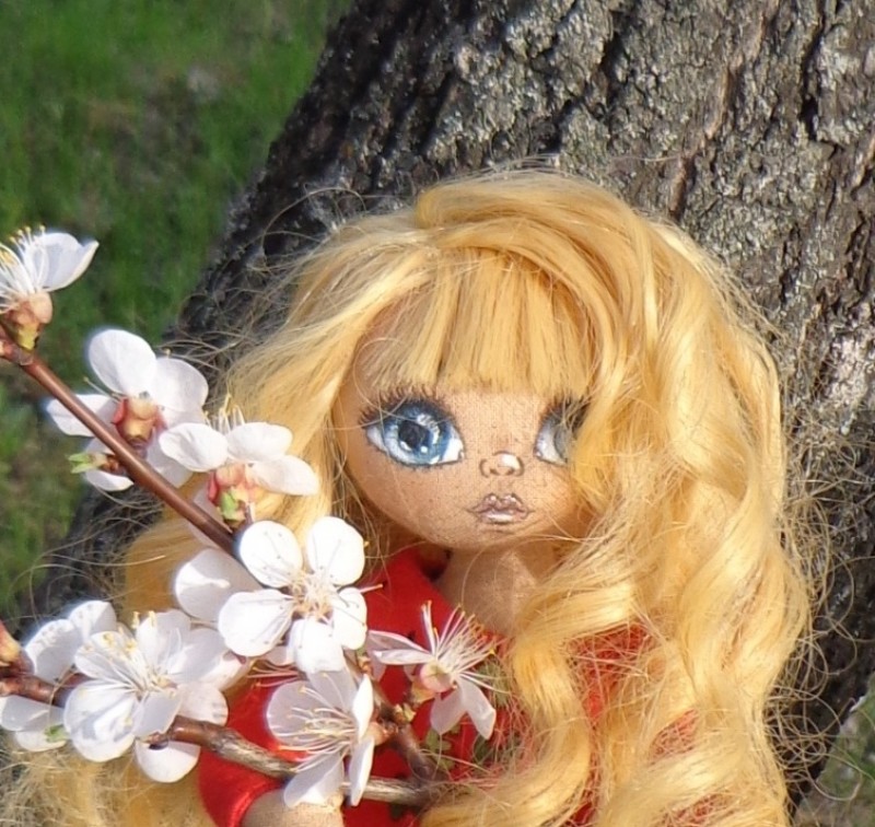 Текстильная кукла Ягодка