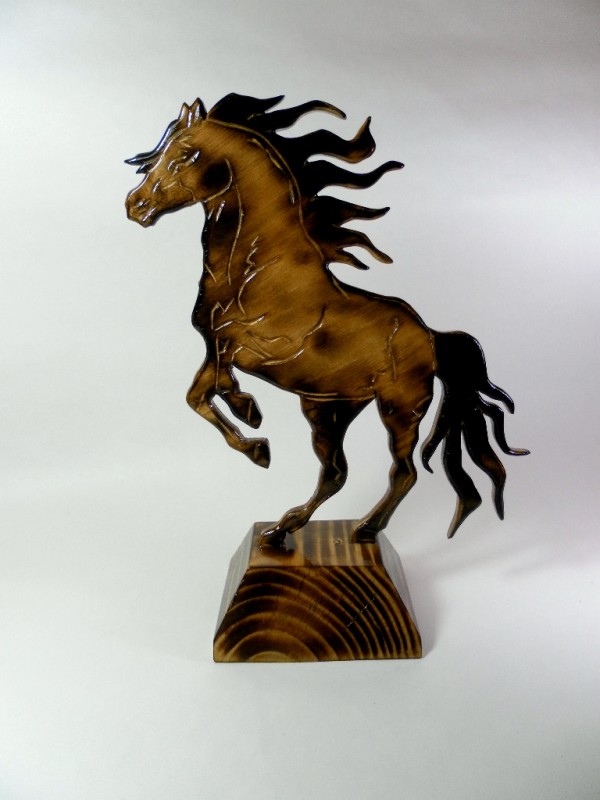 Лошадь, деревянная статуэтка, фигурка, ретивая
