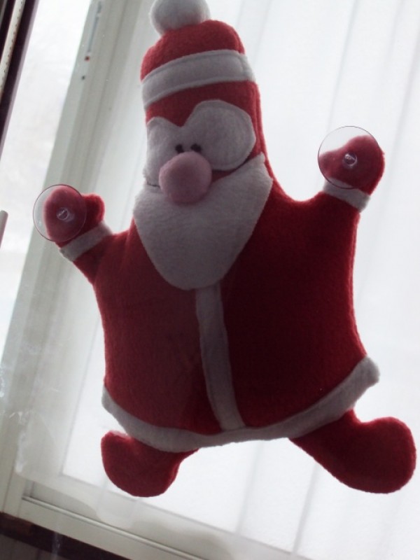Мягкая игрушка Дед Мороз на присосках