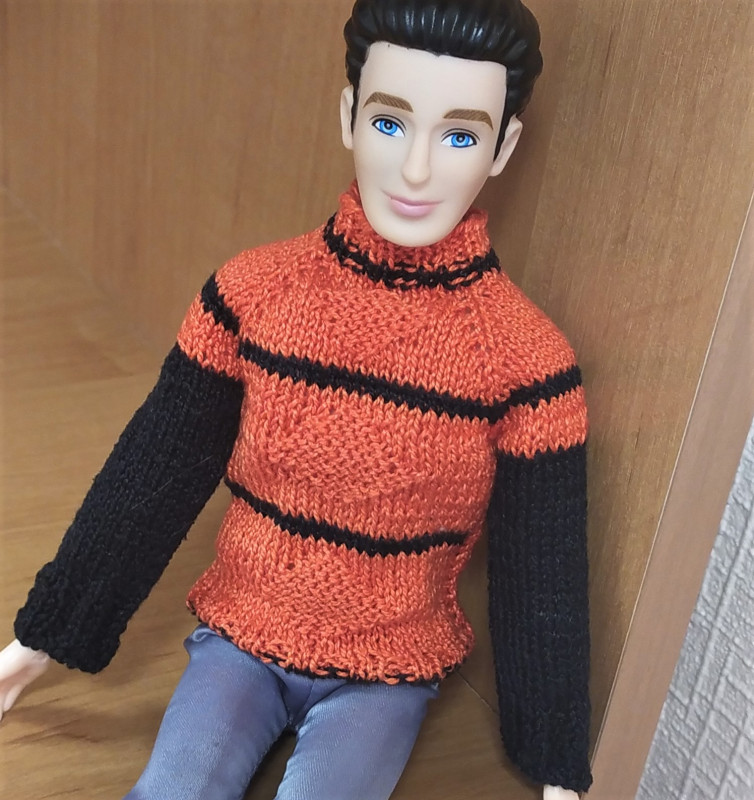 Сюрприз для девочки одежда ручная работа кукла Барби, Кен, кофта (свитер)