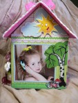 Домик-фоторамка на 4 фотографии маленькой принцессы.