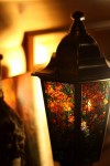 Лампа с витражной росписью 