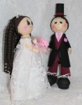 Интерьерные свадебные куклы 