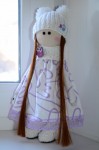 Интерьерная текстильная кукла Зефирка