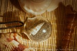Кулон-шар (сфера) с одуванчиком (мох, песок, ракушка)