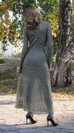 Вязаное ажурное платье 