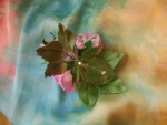 Брошь-букет  с  розами  из  фоамирана  