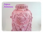 Розовая ваза для интерьера