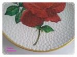 Декоративная тарелка Алые розы 