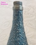 Декоративная бутылка со спящим песиком 