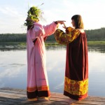 Платье в традиционном русском стиле