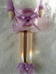 Кукла в стиле Тильда - банный Ангел Лилу, держатель ватных палочек. 