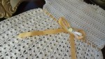Вязаное крючком из хлопка платье для девочки 