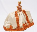 Исторический костюм на кукле Барби. Коронационное платье Елизаветы Петровны. 25 апреля (6 мая) 1742
