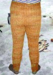 Штаны целебные мужские  ручного вязания из собачьей шерсти.