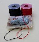 Атласный плетённый шнур   4 цвета  (50м)