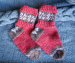 Чудесные носочки для мамы и для дочки - комплект