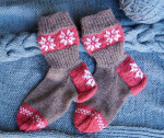 Чудесные носочки для мамы и для дочки - комплект