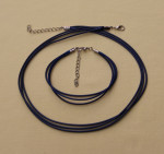 Вощённый шнурок с браслетом (3-х рядные) 1компл. (7 цветов)