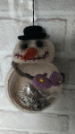 Елочная игрушка: Снеговик -Зомби